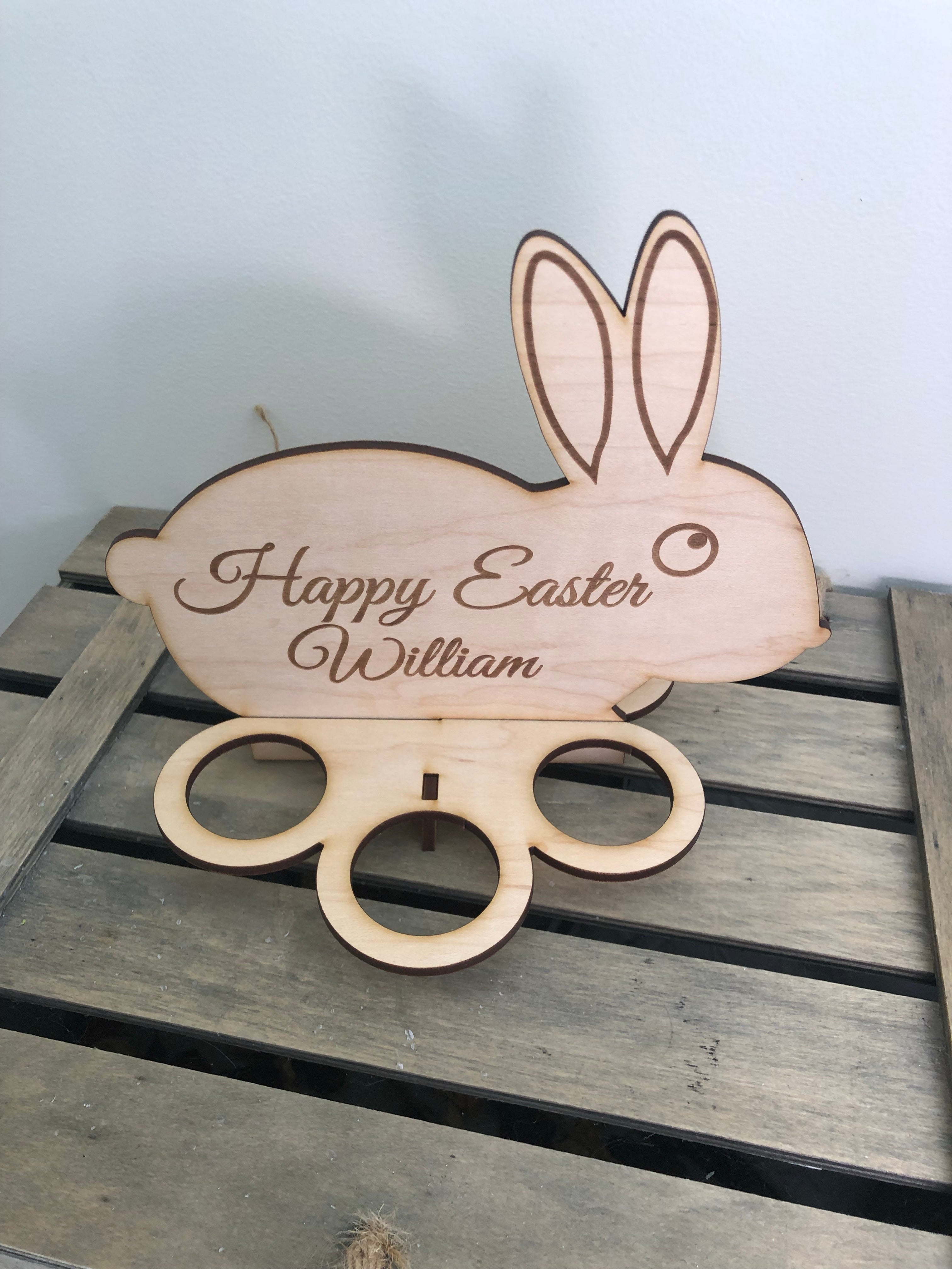 Personalised Easter Egg Holder – Getting Etched